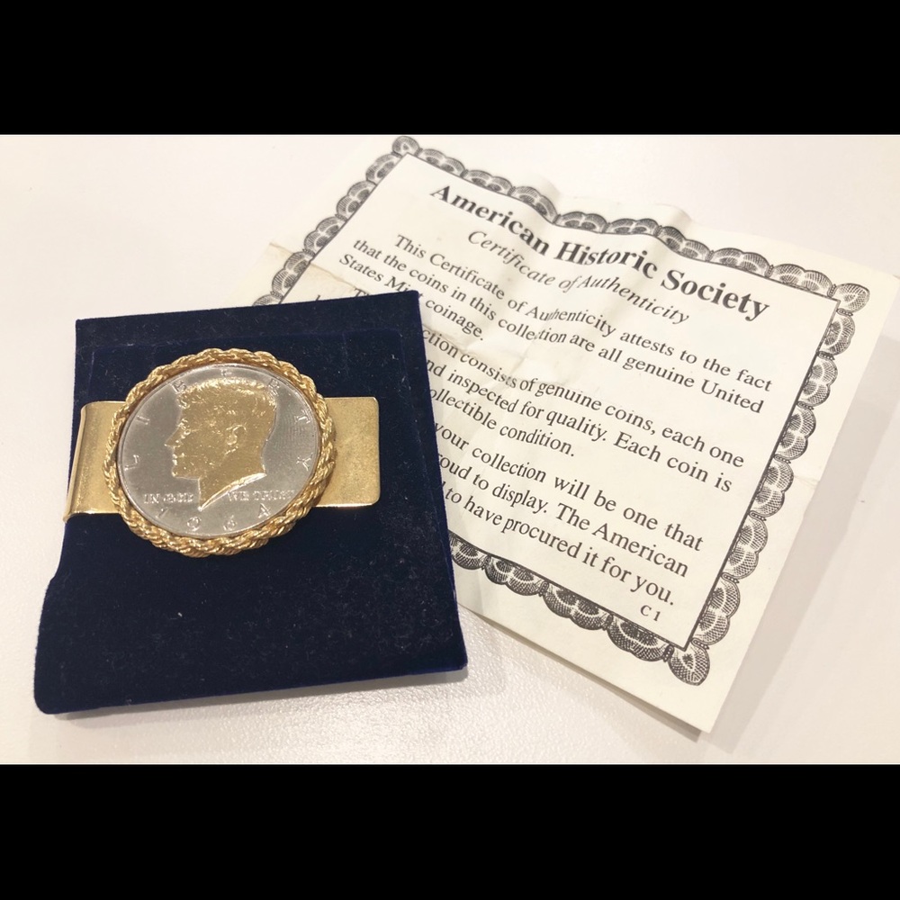 JFK Silver Dollar 1964 collectible money clip